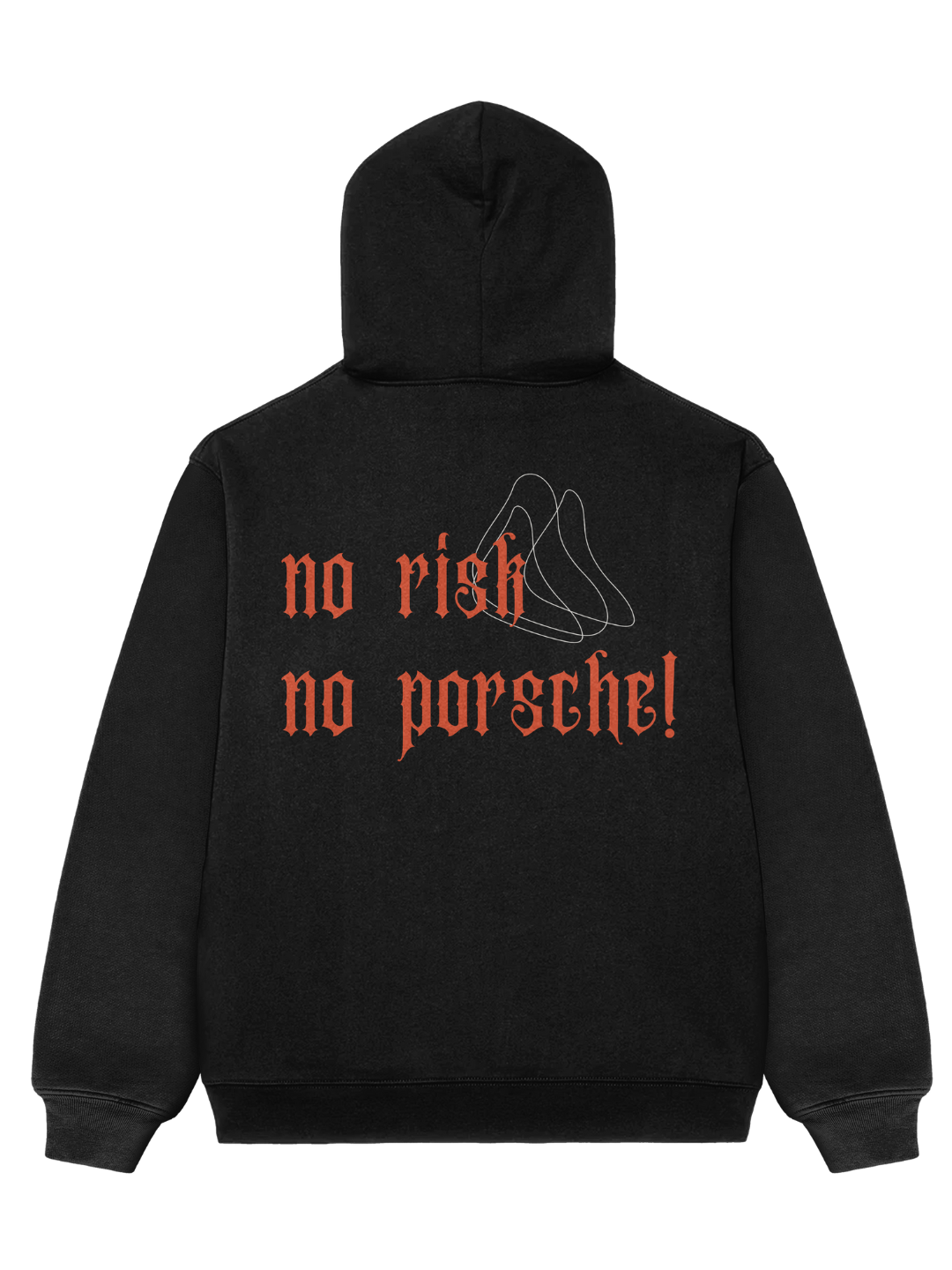 No Risk No Porsche Black Hoodie